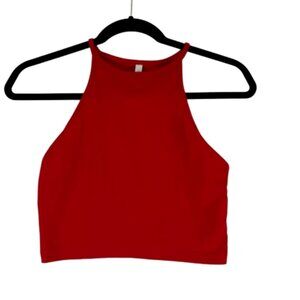 Aritzia The Group Babaton Red Cropped Women's Tank Top